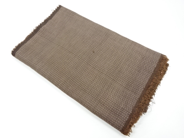 JAPANESE KIMONO / ANTIQUE ARAIHARI FOR KIMONO / SILK / DORO OSHIMA TSUMUGI